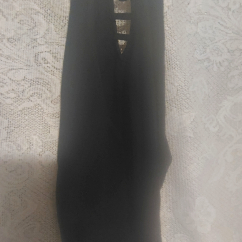Black ribbed Backless bodysuit,stretchy